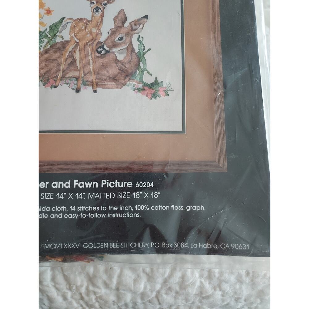 New Golden Bee Counted Cross Stitch Kit NWT 14" x 14" size USA made see descript - Picture 4 of 8